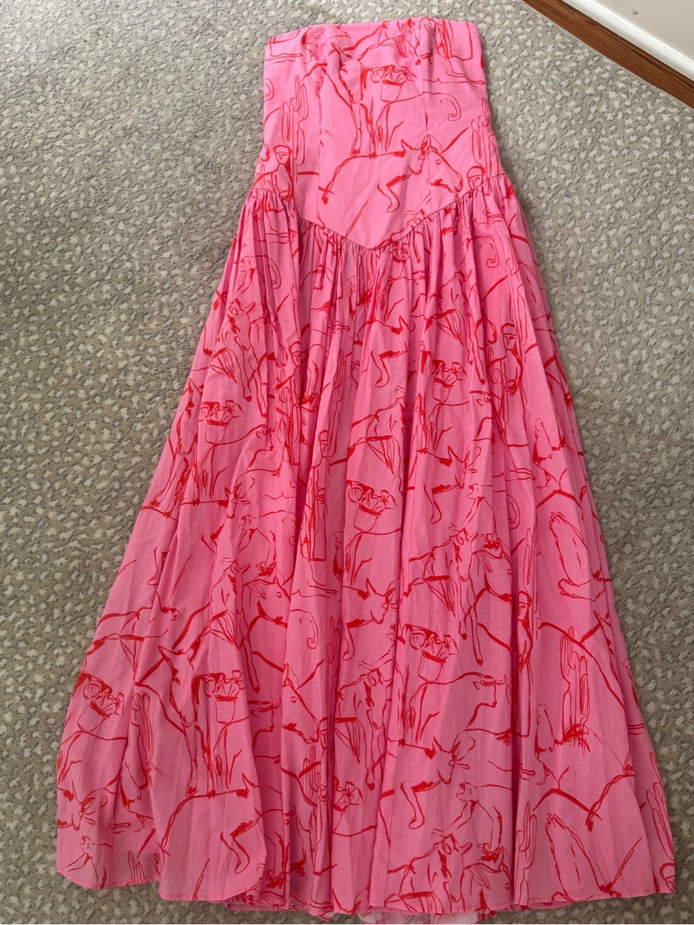 De Loreta x Couper Golodrina Drop Waist Strapless Dress